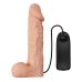 Ремінний вібрострапон реалістичний тілесного кольору з чорними трусиками та пультом ДК Lybaile Ultra Passionate Harness Strap On RealDeal довжина 240 мм