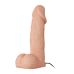 Ременной реалистичный большой вибрострапон женский телесного цвета с пультом управления Lybaile Pretty Love RealDeal 