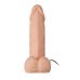 Ременной реалистичный большой вибрострапон женский телесного цвета с пультом управления Lybaile Pretty Love RealDeal 