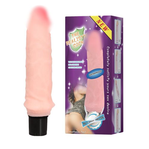 Вібратор реалістичний тілесного кольору Lybaile The Realistic Cock