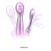 Универсальный вибратор с клиторальным и анальным отростками розового цвета LYBAILE Baile intimate tease