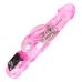 Вібратор з відростком для клітора та функцією ротації рожевого кольору LYBAILE baile travel partner rabbit