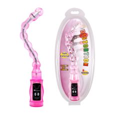 Анальный вибратор гибкий Lybaile розовый BW-038001