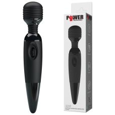 Вібромасажер мікрофон для інтимних місць чорний Pretty Love Power Wand BW-055009