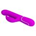 Вібратор Пульсатор з ротацією вагінальний для точки G з відростком для клітора фіолетового кольору Lybaile Pretty Love Coale Twinkled Tenderness