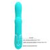 Вібратор-кролик для точки G з нахилом головки та обертанням бірюзовий Lybaile Pretty Love Mariana