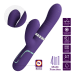 Вагінальний вібратор Пульсатор з відростком для клітора з ротацією фіолетового кольору Lybaile Pretty Love Mariana Twinkled