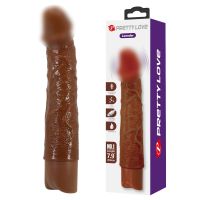 Вібратор реалістичний коричневий Lybaile Pretty Love Osric Realistic Vibrating Dildo