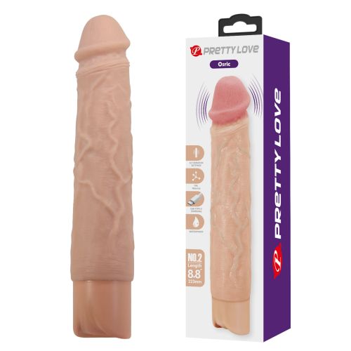 Вибратор реалистик телесный Lybaile Pretty Love Osric Realistic Vibrating Dildo