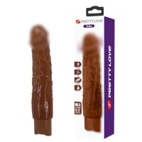 Вибратор реалистик коричневый Lybaile Pretty Love Rufus Realistic Vibrating Dildo