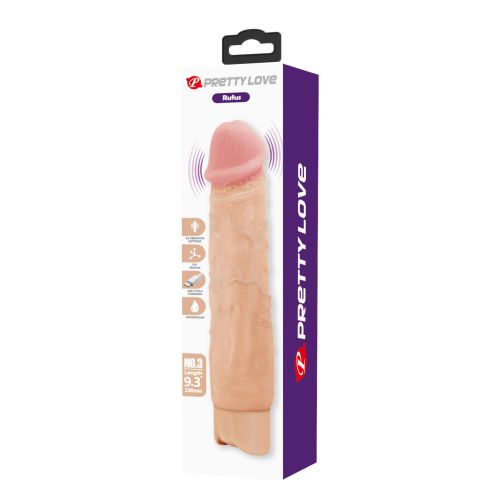 Вибратор реалистик телесный Lybaile Pretty Love Rufus Realistic Vibrating Dildo