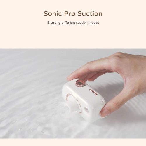 Подвійний Смарт стимулятор 5-в-1 у вигляді фотоапарата для клітора сосків та точки G білий BeYourLover Alberta