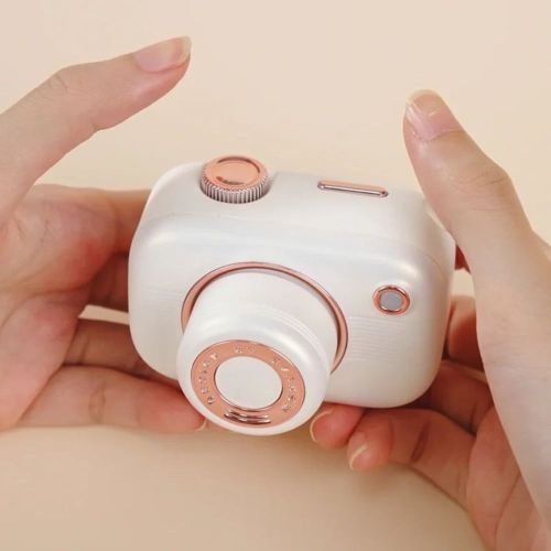 Подвійний Смарт стимулятор 5-в-1 у вигляді фотоапарата для клітора сосків та точки G білий BeYourLover Alberta