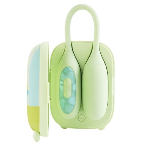 Подвійний смарт вібратор Віброяйце та Вакуумний стимулятор для клітора 2в1 у зарядному кейсі зелений BeYourLover Magic Suitcase