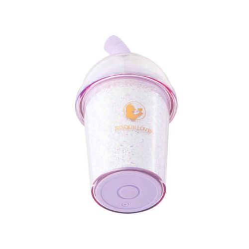 Смарт вакуумний стимулятор у формі стаканчика для коктейлю з ліловим трубочкою BeYourLover Joy Cup