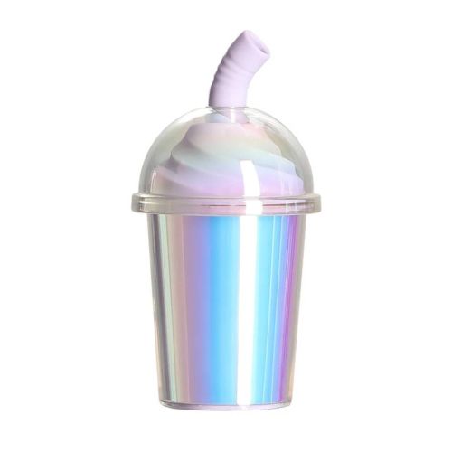 Смарт вакуумний стимулятор в форме стаканчика для коктейля с трубочкой голубой BeYourLover Joy Cup 