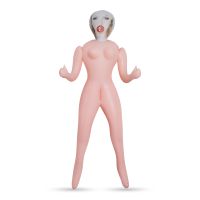 Секс-кукла для мужчин с 3 отверстиями бежевая Crushious CRISTINA The Inflatable Nurse длина 1550 мм