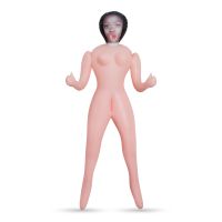 Секс-лялька для чоловіків із 3 отворами бежева Crushious LUCIA The Inflatable Nurse довжина 1550 мм
