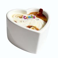 Масажна свічка у формі серця з ароматом горіхового крему Candy Nut Cream 70 мл