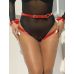 Гартеры с наручниками красного цвета Star Night