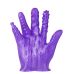 Рукавички мультитекстурні силіконові фіолетові Star Night розмір One Size