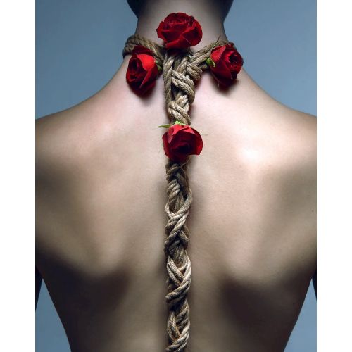 Мотузка для бондажу чорна Star Night розмір One Size