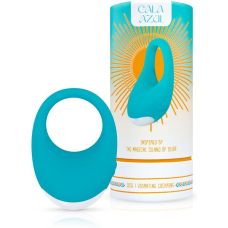 Эрекционное виброкольцо на член голубого цвета Cala Azul 