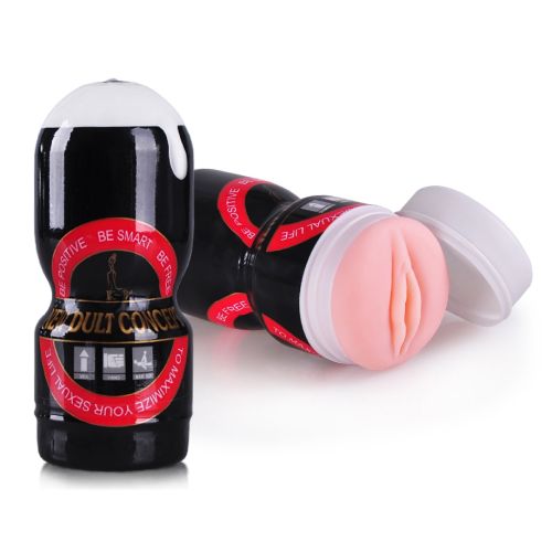 Вагина мастурбатор в колбе телесного цвета CANWIN New Dult Concept Vagina