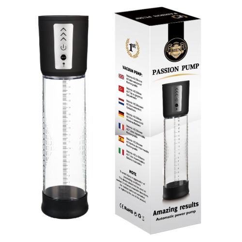 Автоматическая вакуумная помпа для мужчин с зарядкой от USB прозрачная CANWIN Passion Pump 