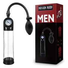 Вакуумная помпа для члена с манометром прозрачного цвета CANWIN Penis Pump Men
