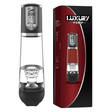 Водонепроницаемая автоматическая вакуумная помпа с зарядкой от USB для мужчин прозрачного цвета CANWIN Luxury Pump