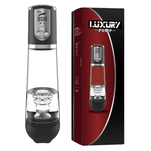 Водонепроницаемая автоматическая вакуумная помпа с зарядкой от USB для мужчин прозрачного цвета CANWIN Luxury Pump