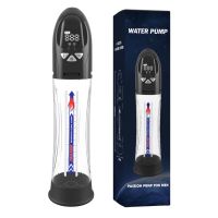 Водонепроницаемая автоматическая вакуумная помпа для члена с зарядкой от USB прозрачная CANWIN Water Pump LCD