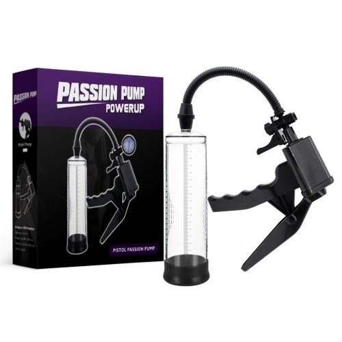 Вакуумная помпа для члена прозрачного цвета CANWIN Passion Pump Powerup 