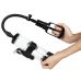 Вакуумная помпа с вибрацией прозрачного цвета CANWIN Passion Pump Men Powerup