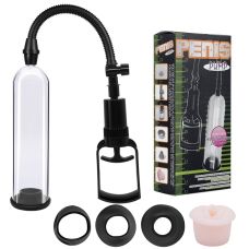 Вакуумная помпа для члена прозрачная с насадкой Вагиной CANWIN Penis Pump
