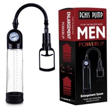 Вакуумная помпа с манометром для члена прозрачного цвета CANWIN Penis Pump Men Powerup