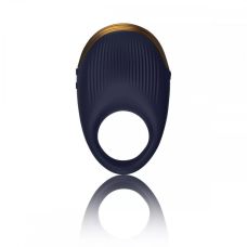 Эрекционное виброкольцо на член силиконовое синего цвета Rocks Off