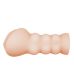 Мастурбатор вагіна реалістична з кібершкіри бежевого кольору Crazy Bull довжина 150 мм