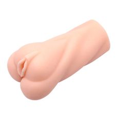 Мастурбатор вагіна з попою реалістична бежевого кольору Crazy Bull довжина 120 мм