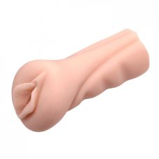 Мастурбатор вагіна реалістична бежевого кольору Crazy Bull довжина 130 мм