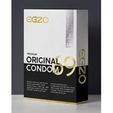 Анатомические презервативы в силиконовой смазке  EGZO Original №3