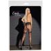Колготки с имитацией чулок со стрелками с открытым доступом черные Cottelli Collection Strumpfhose размер 5