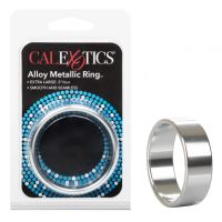 Фиксатор для члена металлический серебристого цвета California еxotic novelties Alloy metallic ring размер XL