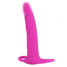 Насадка на член для подвійного проникнення рожевого кольору California еxotic noveltiesc Silicone Love Rider Dual Penetrator