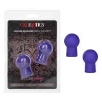 Вакуумная помпа для груди фиолетового цвета California Exotic Novelties Advanced Nipple Suckers