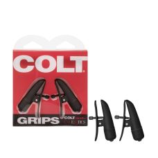 Зажимы на соски с вибрацией черного цвета California Exotic Novelties Colt Grips