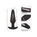 Анальная вибропробка с электростимуляцией и с пультом управления черного цвета California Exotic Novelties