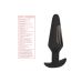 Анальная вибропробка с электростимуляцией и с пультом управления черного цвета California Exotic Novelties
