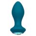 Силіконова анальна вібропробка з кристалом блакитна California Exotic